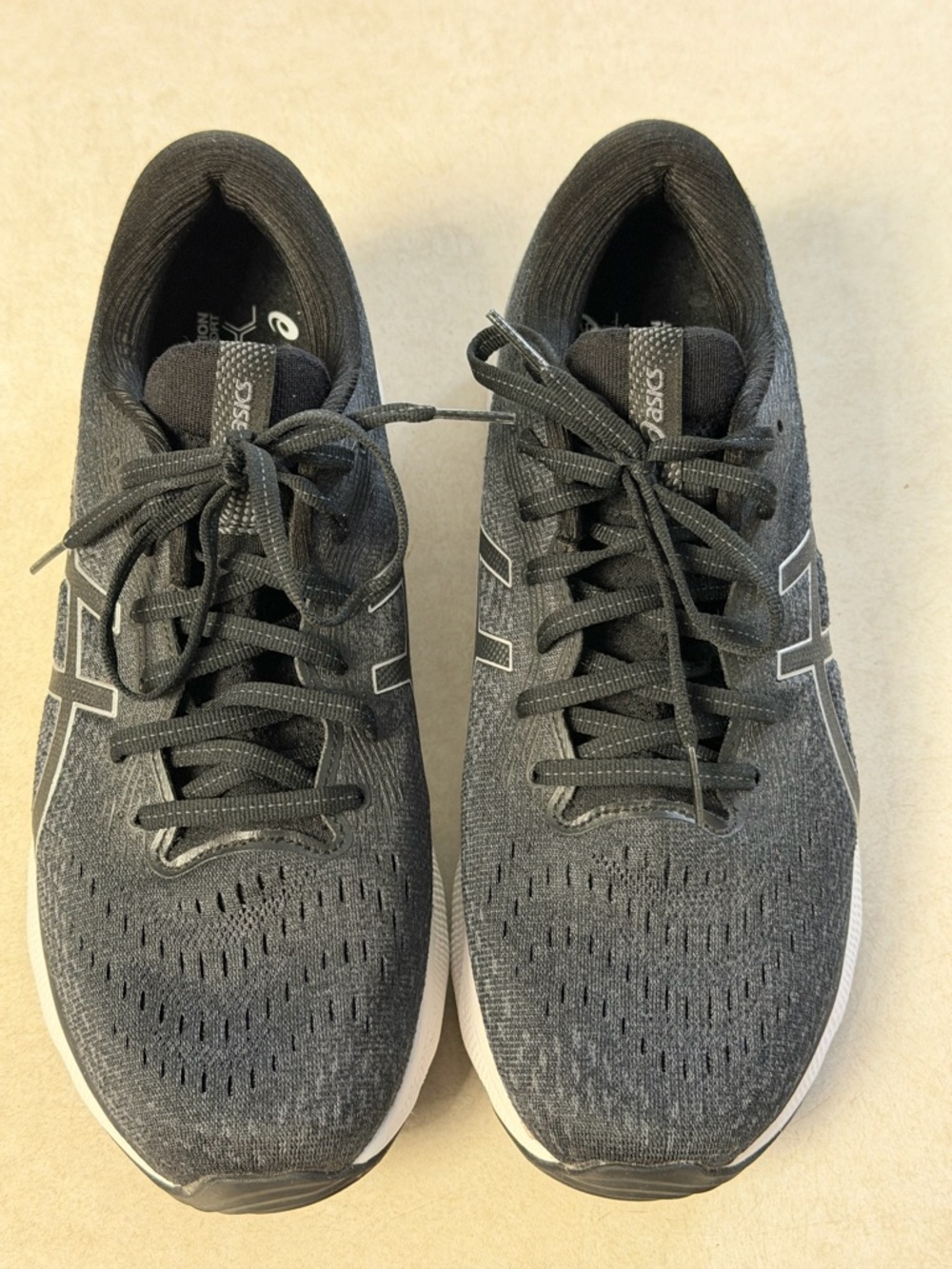 Asics Women's Black & White Athletic Running Shoes